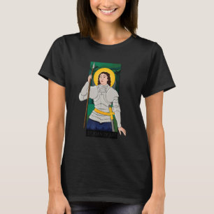 Camiseta Escudo de Santa Joana d'Arc Antigo Santo Católico