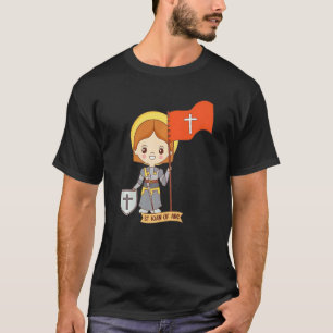 Camiseta Escudo de Santa Joana D'Arc Vintage São Católico F