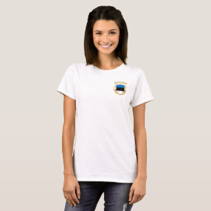 Camiseta Escudo de Sinalizador da Estônia