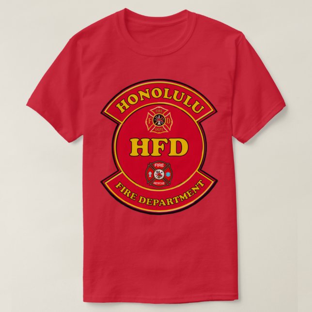 Camiseta Escudo do Bombeiro Honolulu  (Frente do Design)