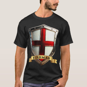 Camiseta Escudo do Brasão de Herança Inglesa Fishman