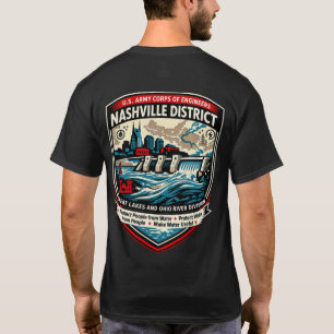 Camiseta Escudo do Corpo de Engenheiros de Nashville