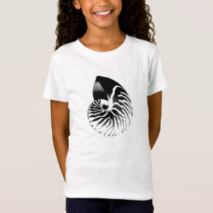 Camiseta Escudo do nautilus - preto, cinza e branco