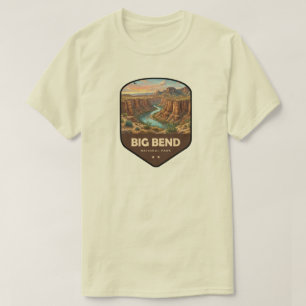 Camiseta Escudo do Parque Nacional Big Bend