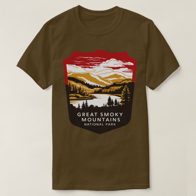Camiseta Escudo do Parque Nacional dos Montes do Enfumaçado (Frente do Design)