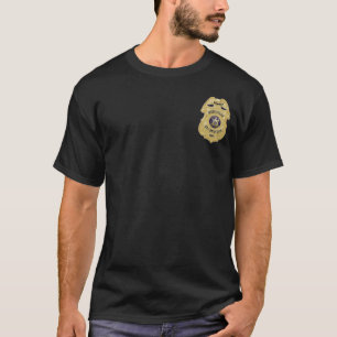 Camiseta Escudo Dourado do clube de Crachás da polícia de