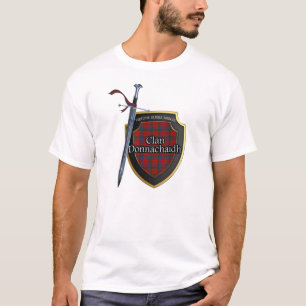 Camiseta Escudo e Espada Clan Donnachaidh Tartan Escocês