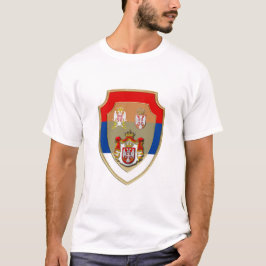 Camiseta Escudo medieval sérvio casaco de armas sérvio