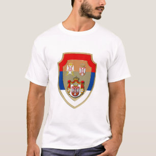 Camiseta Escudo medieval sérvio casaco de armas sérvio