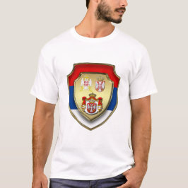 Camiseta Escudo medieval sérvio Sérvia casaco de armas 1