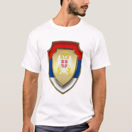 Camiseta Escudo medieval sérvio Sérvia casaco de armas 2