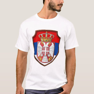 Camiseta Escudo medieval sérvio Sérvia casaco de armas srb