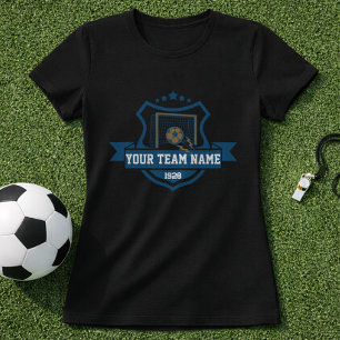 Camiseta Escudo Personalizado de Futebol com Nome do Time e