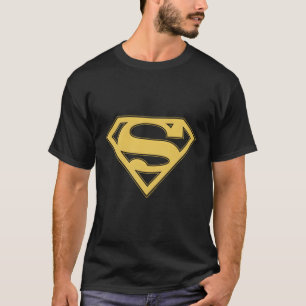 Camiseta Escudo Preto Super Dourado