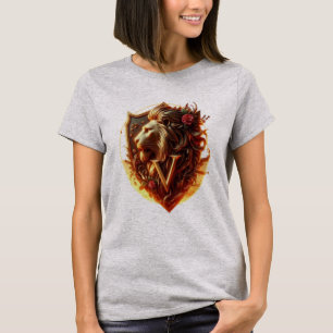 Camiseta Escudo Real do Leão Vitorioso (Design para Todos)