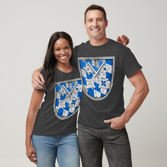 Camiseta Escudo Rústico de Regensburg Baviera (Unissex)