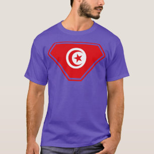 Camiseta Escudo SuperEmpoderado da Tunísia