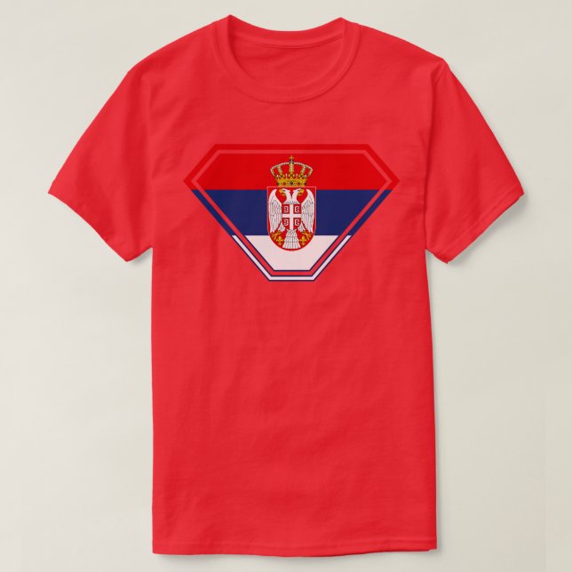 Camiseta Escudo SuperEmpoderado Sérvia (Frente do Design)