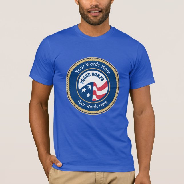 Camiseta Escudo Universal do Peace Corps (Frente)