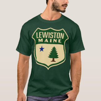 Camiseta Escudo verde da árvore do pinheiro retrorreflector