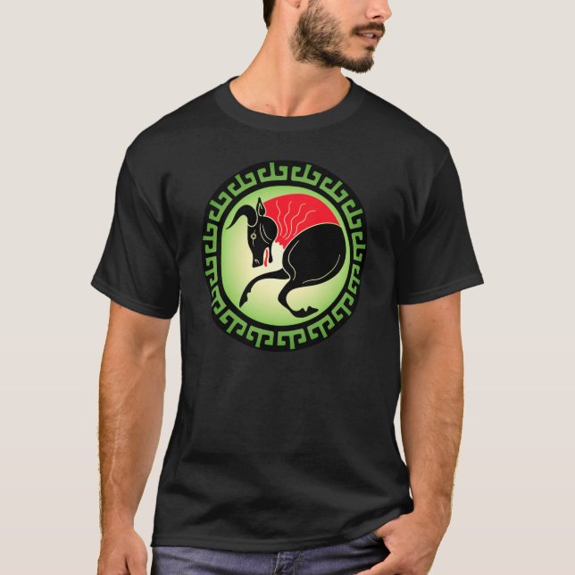 Camiseta Escudos da Grécia Antiga: Touro (Terra) (Frente)