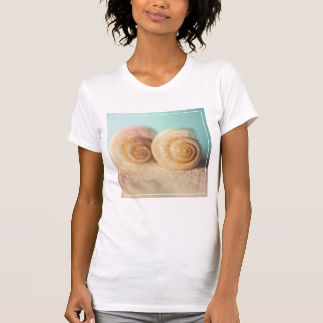 Camiseta Escudos do nautilus na praia (Frente)