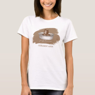 Camiseta Escultor artista cerâmico de cerâmica artesanal