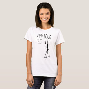 Camiseta Escultor ou escultor de mulher enseja um texto per