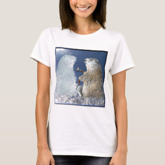Camiseta Escultura de gelo do dia de Groundhog