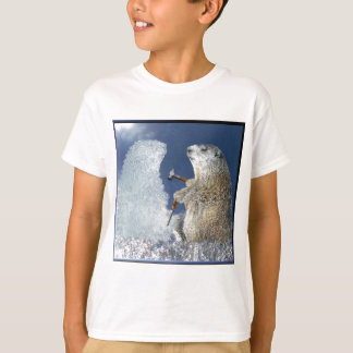 Camiseta Escultura de gelo do dia de Groundhog