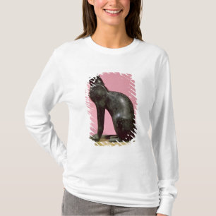 Camiseta Escultura de um gato, período atrasado
