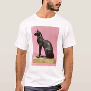 Camiseta Escultura de um gato, período atrasado