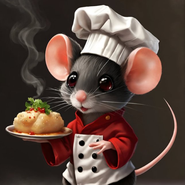 Camiseta Escultura divina: T-Shirt Unisex (Chef Mouse Delights: Whisking Up Culinary Magic T-Shirt)