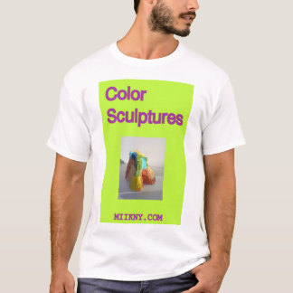 Camiseta Esculturas coloridas brilhantes