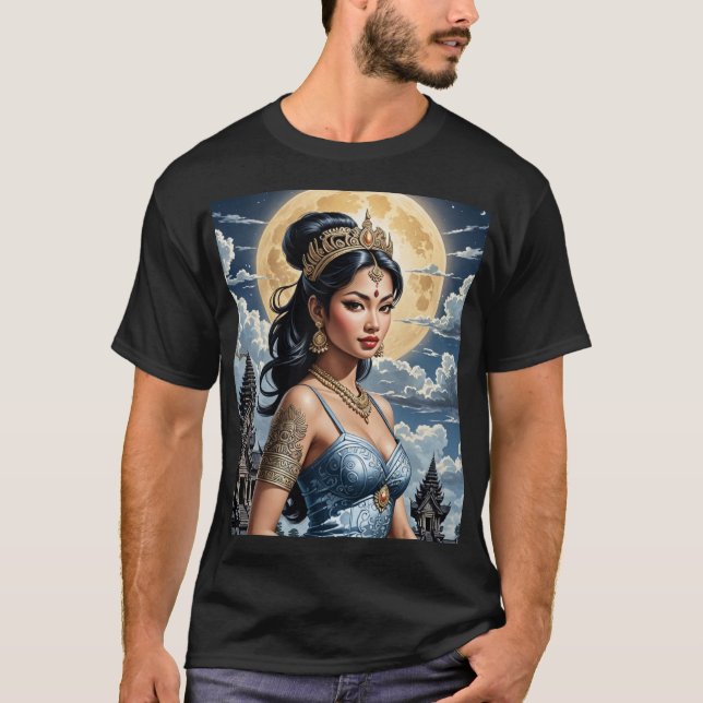 Camiseta Escura Básica de Apsara (Frente)