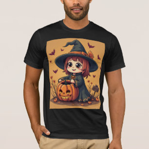 Camiseta Escura Básica do Halloween