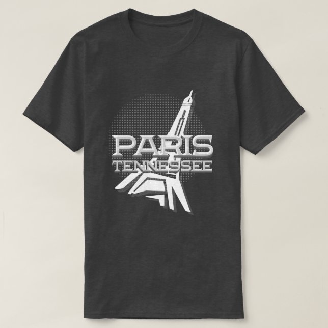 Camiseta Escura Básica do Tennessee em Paris (Frente do Design)