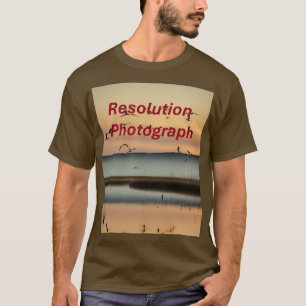 Camiseta Escura Básica - "Lac avec des Oiseaux" Ab