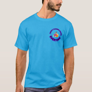 Camiseta Escura Básica Turca de Ação de Graças