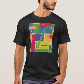 Camiseta Escura Colorblocks