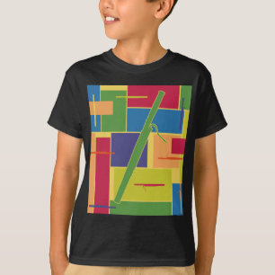 Camiseta Escura Colorblocks Crianças Fagote