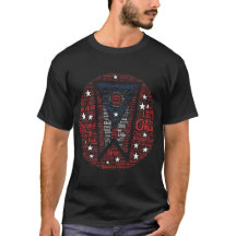 Camiseta Escura de Arte em Ohio, de Homens