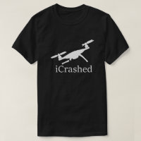 Camiseta Escura de Drone Acidentada