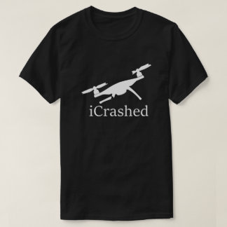 Camiseta Escura de Drone Acidentada