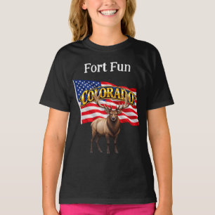 Camiseta Escura de Menina do Colorado
