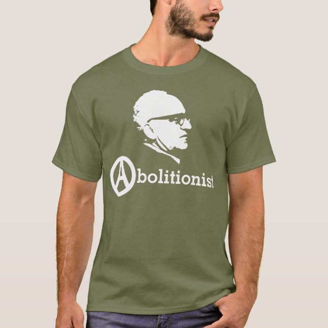 Camiseta escura do Abolicionista Rothbard (Frente)