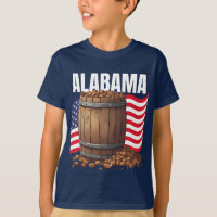 Camiseta Escura do Menino do Alabama 