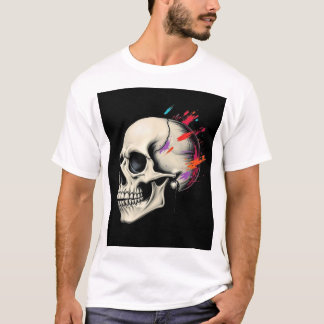 Camiseta escura escura crônica masculina - Negrito