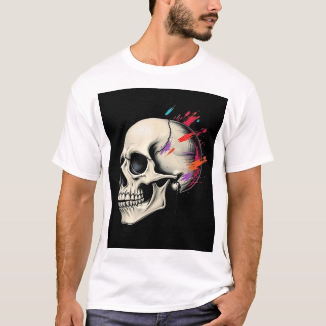 Camiseta escura escura crônica masculina - Negrito (Frente)