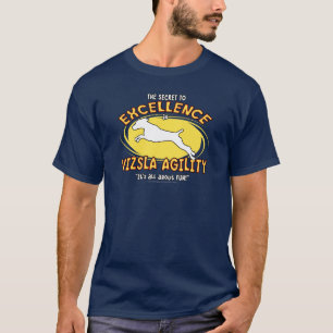 Camiseta escura secreta de Vizsla da agilidade